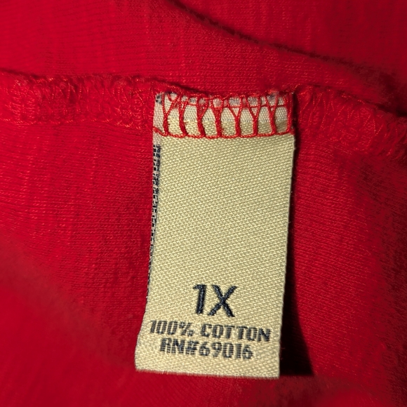 Ruff Hewn Red Lace-Up Top‎ - Picture 5 of 7